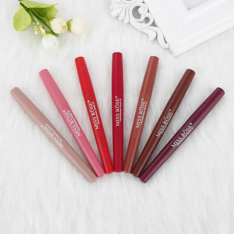 MISS ROSE 20 видов цветов Косметика двухсторонняя Помада карандаш Стойкий матовый для
