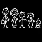 SLIVERYSEA мультяшный большой фотографический виниловый автомобильный Стайлинг для папы, мамы, брата, сестры, детей, шаблон, наклейка на окно автомобиля