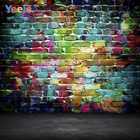 yeele photocall graffiti bricks wall grunge floor photography backdrops personalized photographic backgrounds for photo studio