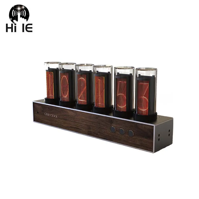 Цифровые часы-трубка RGB светящиеся в стиле стимпанк тяжелый металл ретро