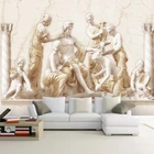 Фотообои 3D в европейском стиле с рельефным рисунком на заказ, самоклеящиеся обои для гостиной, кабинета, дивана, телевизора, домашний декор