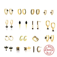 mc 925 silver earrings diamond stud earrings for women diamond drop silver piercing stud earrings ins korean piercing earrings