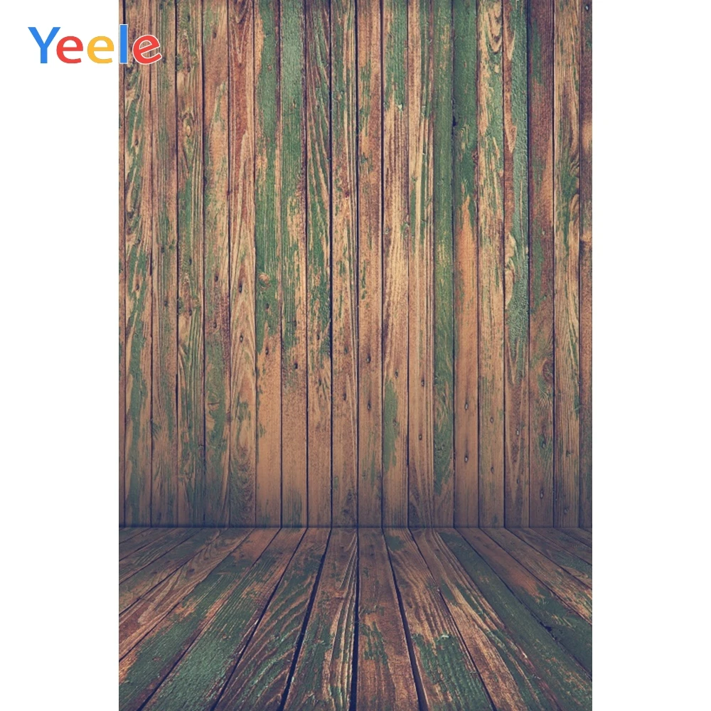 Зеленые старые деревянные доски Детские Портретные домашние фоны для фотосъемки