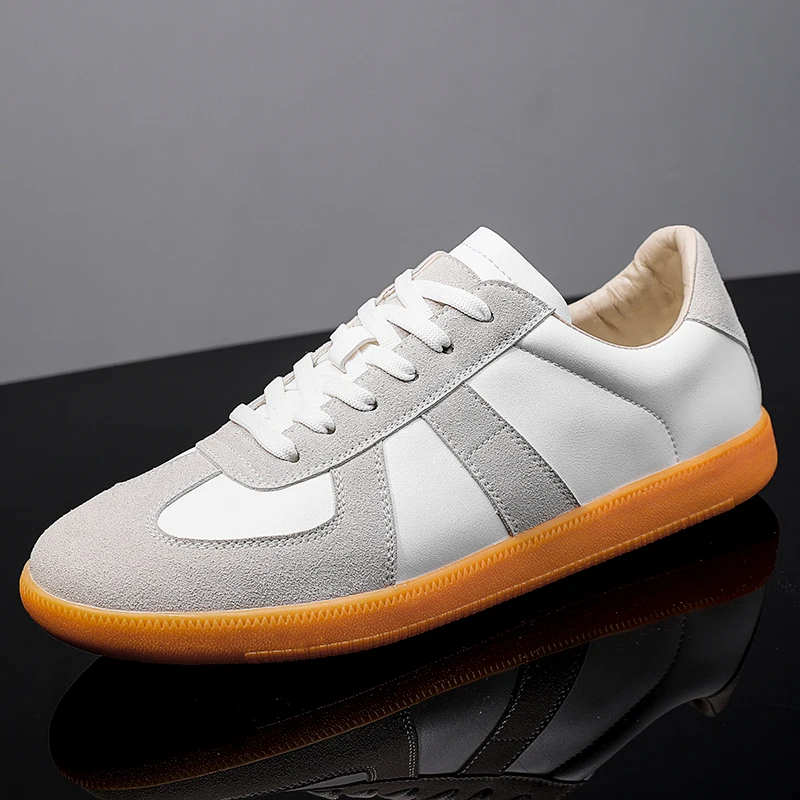 Новинка 2022 года Кожаные мужские кроссовки Прогулочная обувь для путешествий