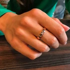 OL Стиль кубический цирконий Кристалл простое кольцо розовое золото цвет модные вечерние ювелирные изделия для помолвки для женщин DWR400 DWR406