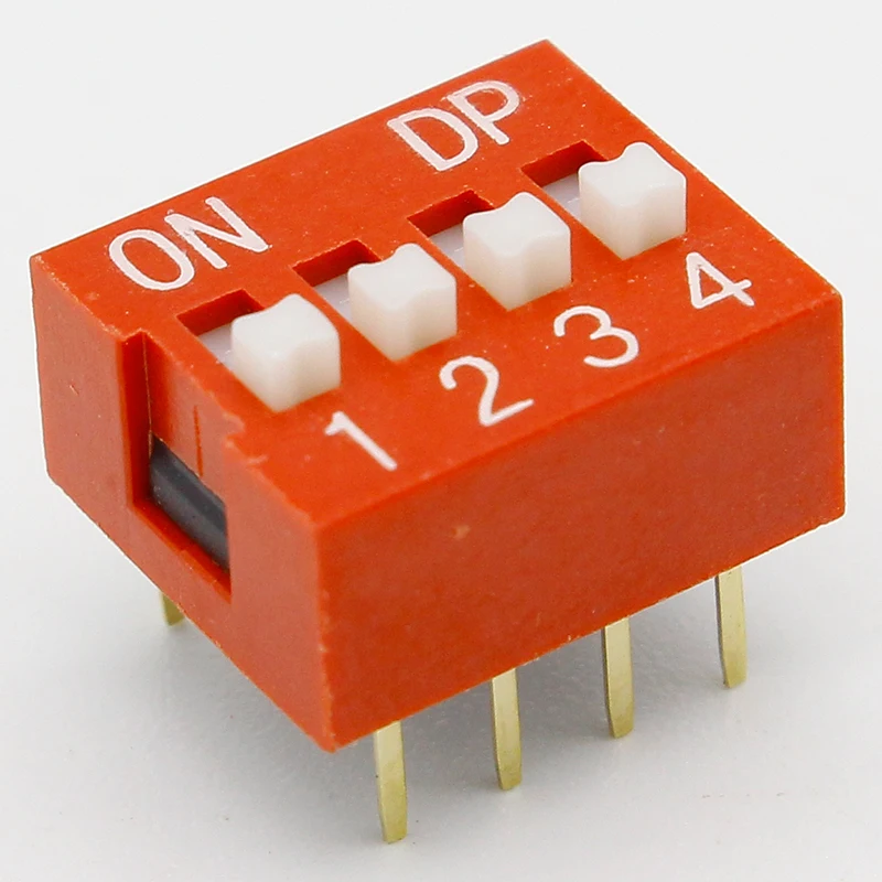 IMC Горячее предложение 10 шт. 2 ряда 8 Pin 4P Позиции 54 мм Шаг DIP переключатель