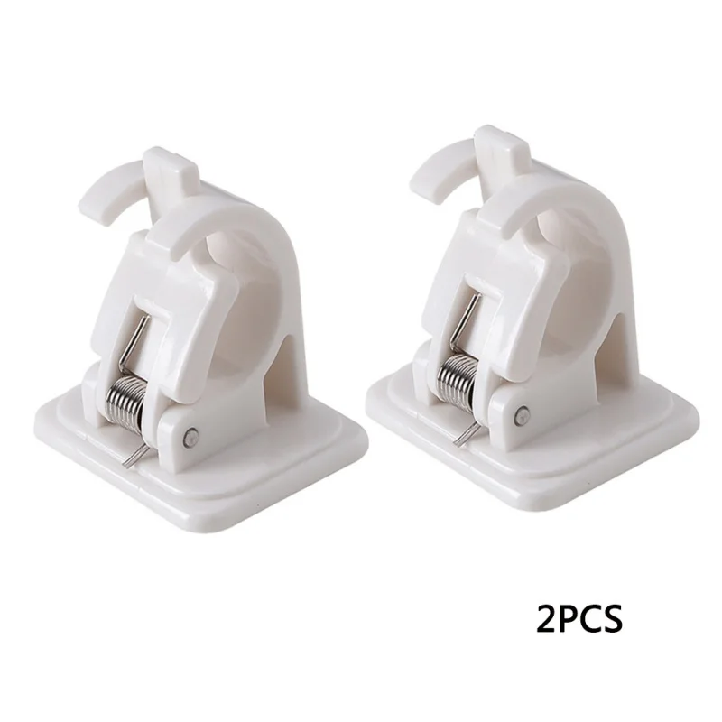 

2Pcs High Quality White Fishing Rod Rack Viscose Lock Buckle Tool Free Shipping