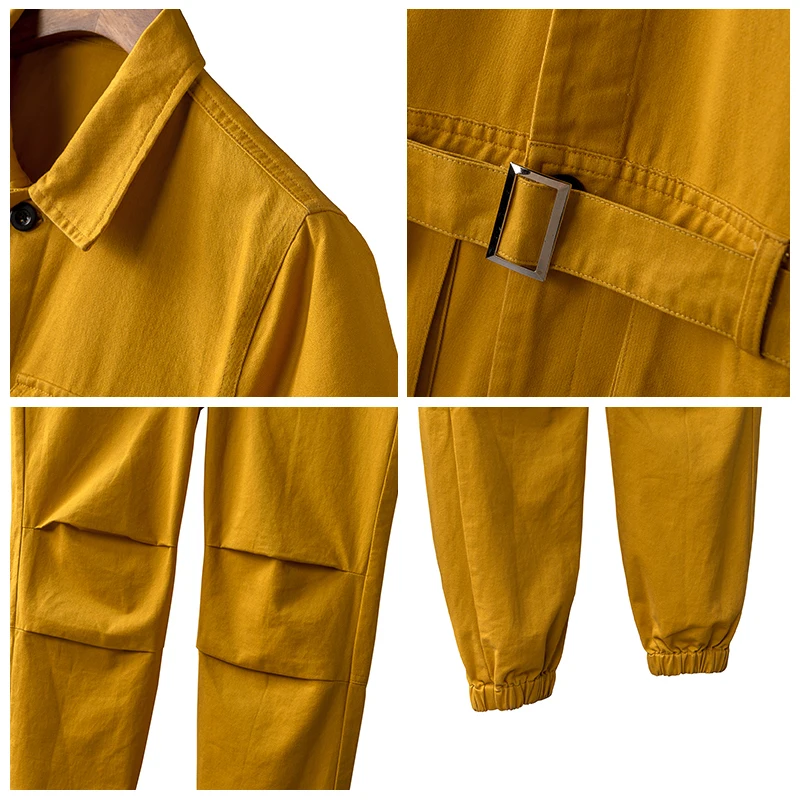 

Jumpsuits Men Short Sleeve One Piece Overalls Cotton Casual Mens Jumpsuit Rompers Summer Male Set Clothes Plus Size 5XL