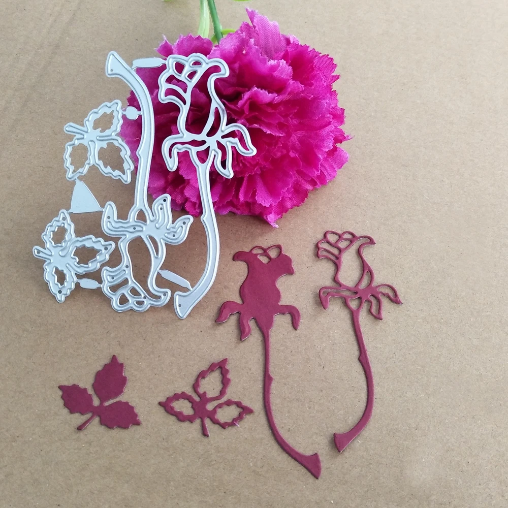 

Flowers & Leaves Cuts Metal Die Cutting Dies Scrapbooking Embossing Folder Suit for Sizzix Fustella Big Shot Cutting Machine