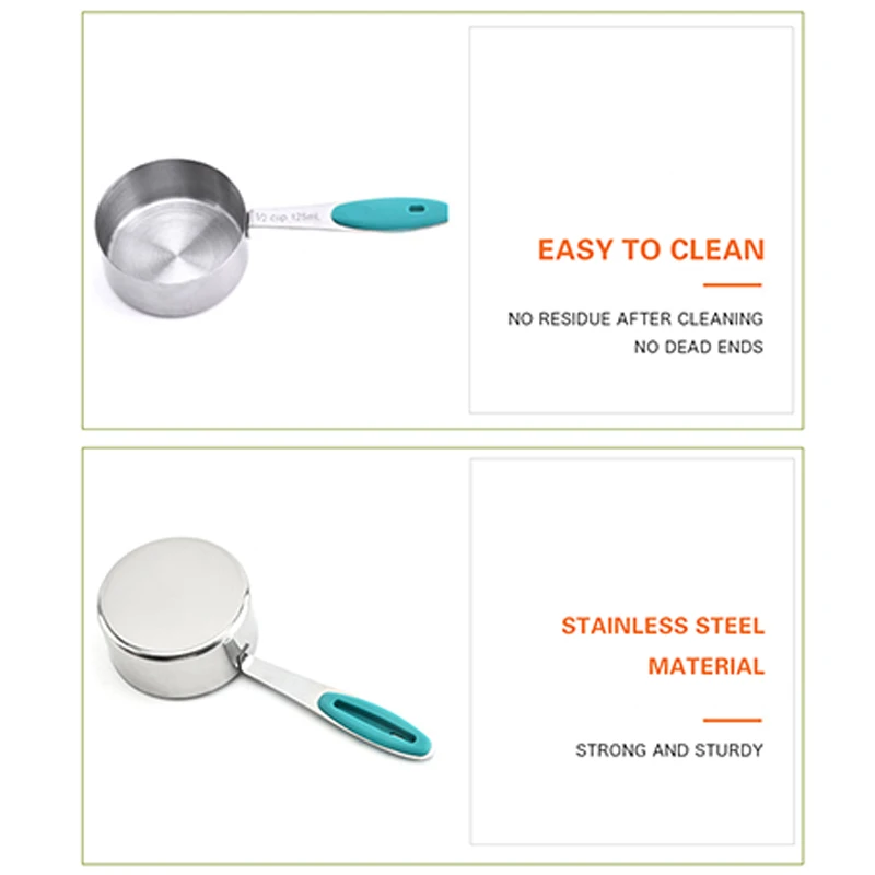 Мерная чашка из нержавеющей стали ложка для кухни инструмент измерения выпечки