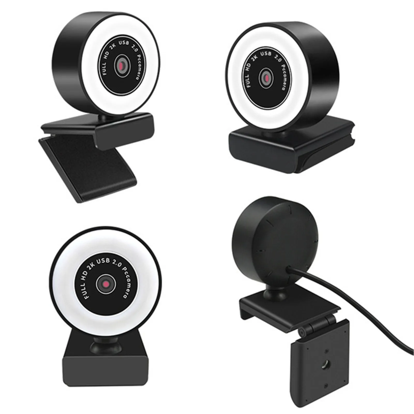 

HD 1080P Webcam Computer PC Web Camera With Microphone For Live Broadcast Video Calling Conference Fill Light Web Cam