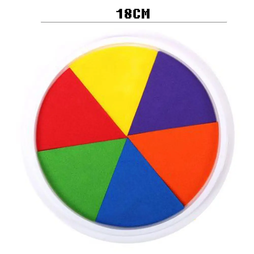 

6 Colors DIY Finger Painting Drawing Toys Baby Funny Stamps Drawing Toy Inkpad For Kids Craft Graffiti Colored Drawing Chil F7J5
