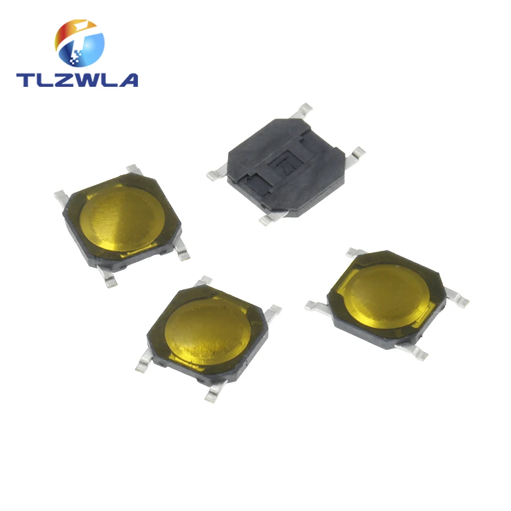 100PCS Membrane Switch 4x4x 0.8MM 4X4X0.8mm Tactile Push Button Tact 4 Pin 4*4*0.8mm Micro SMD | Строительство и ремонт
