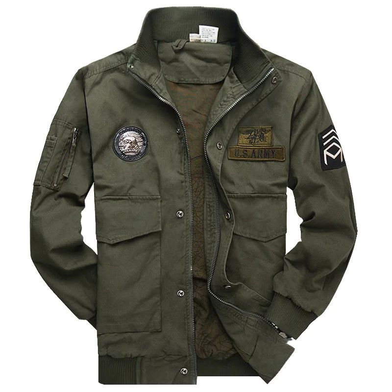 Spring and Autumn Men's Workwear Jacket Outdoor Camouflage Workwear Winter Cotton Army Fan Uniform Stand Collar Training Jacket
