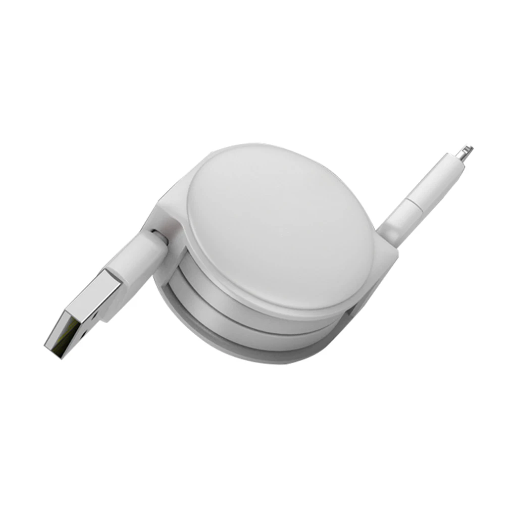 Выдвижной 1 м 2 в 1 USB кабель Быстрая зарядка Замена для iPhone samsung USB ЗУ для мобильного телефона Кабели