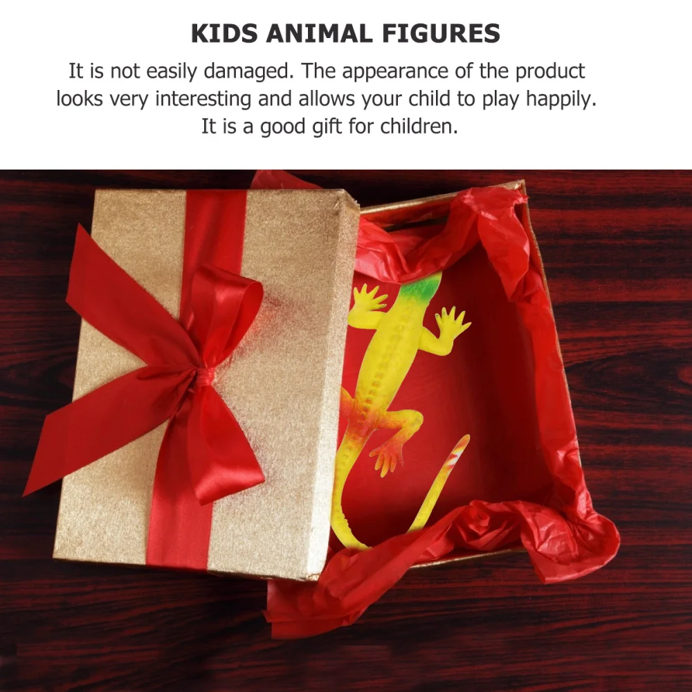 

5Pcs Artificial Fake Lizard Practical Jokes Props for (Random Color)