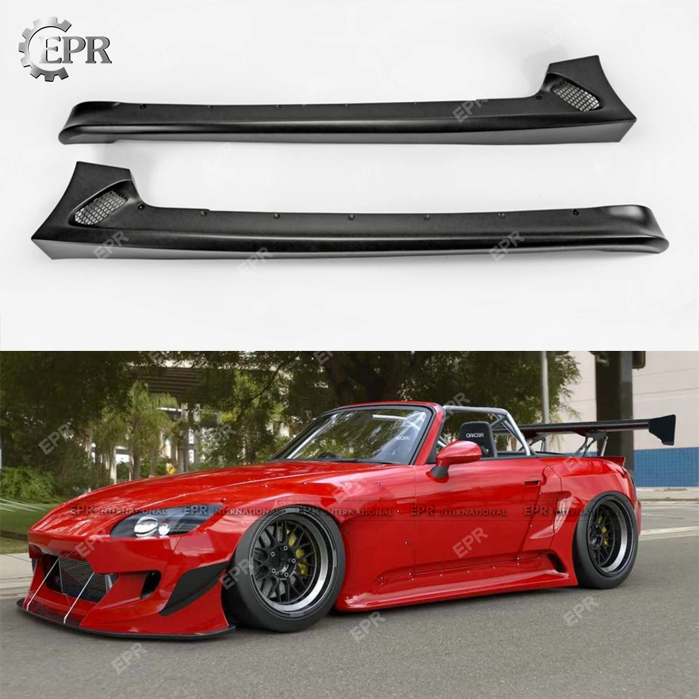 Для Honda S2000 AP1 AP2 ROB Style FRP Неокрашенная боковая юбка из стеклопластика
