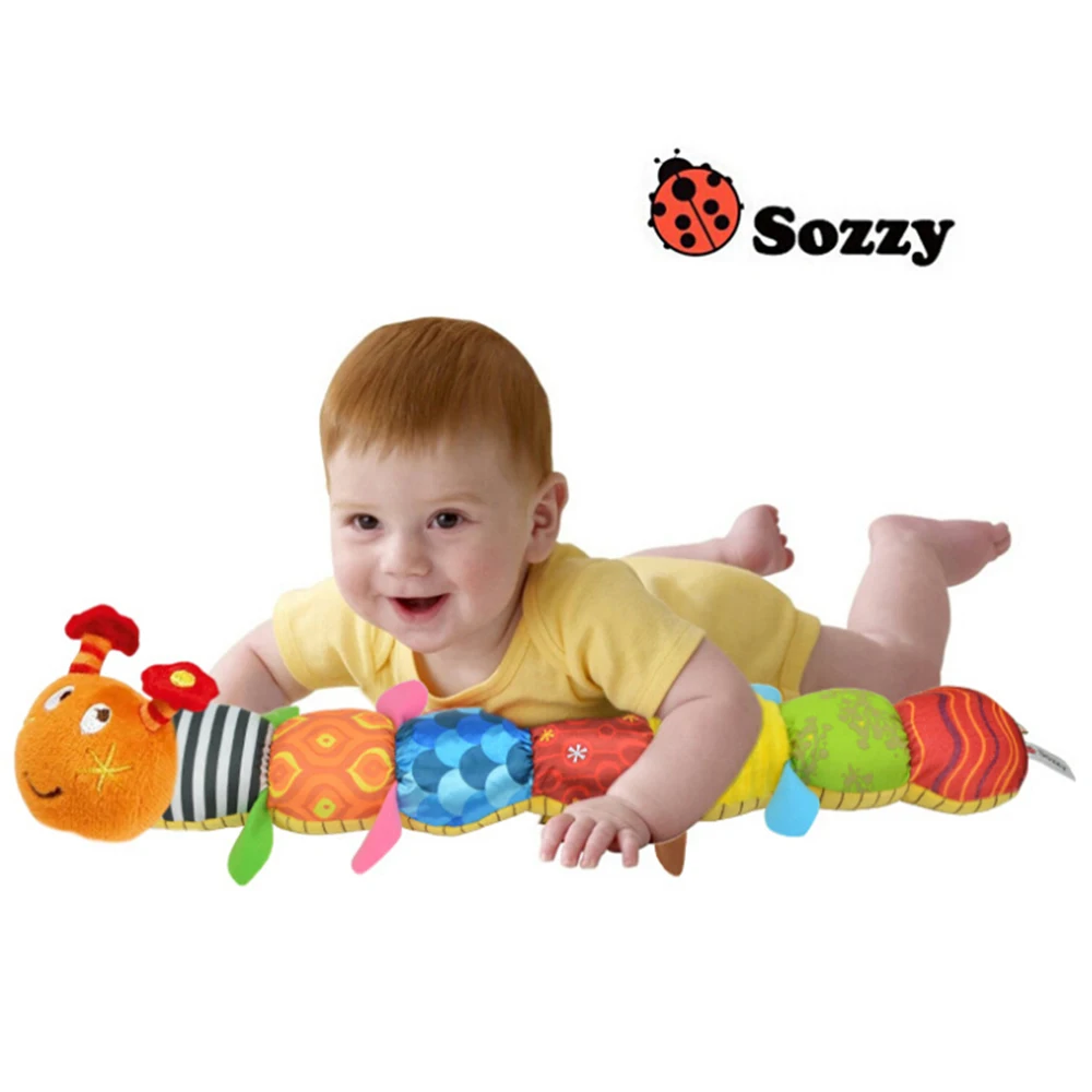 Детская Музыкальная погремушка с кольцом 1 шт. плюшевая кукла милым мультяшным