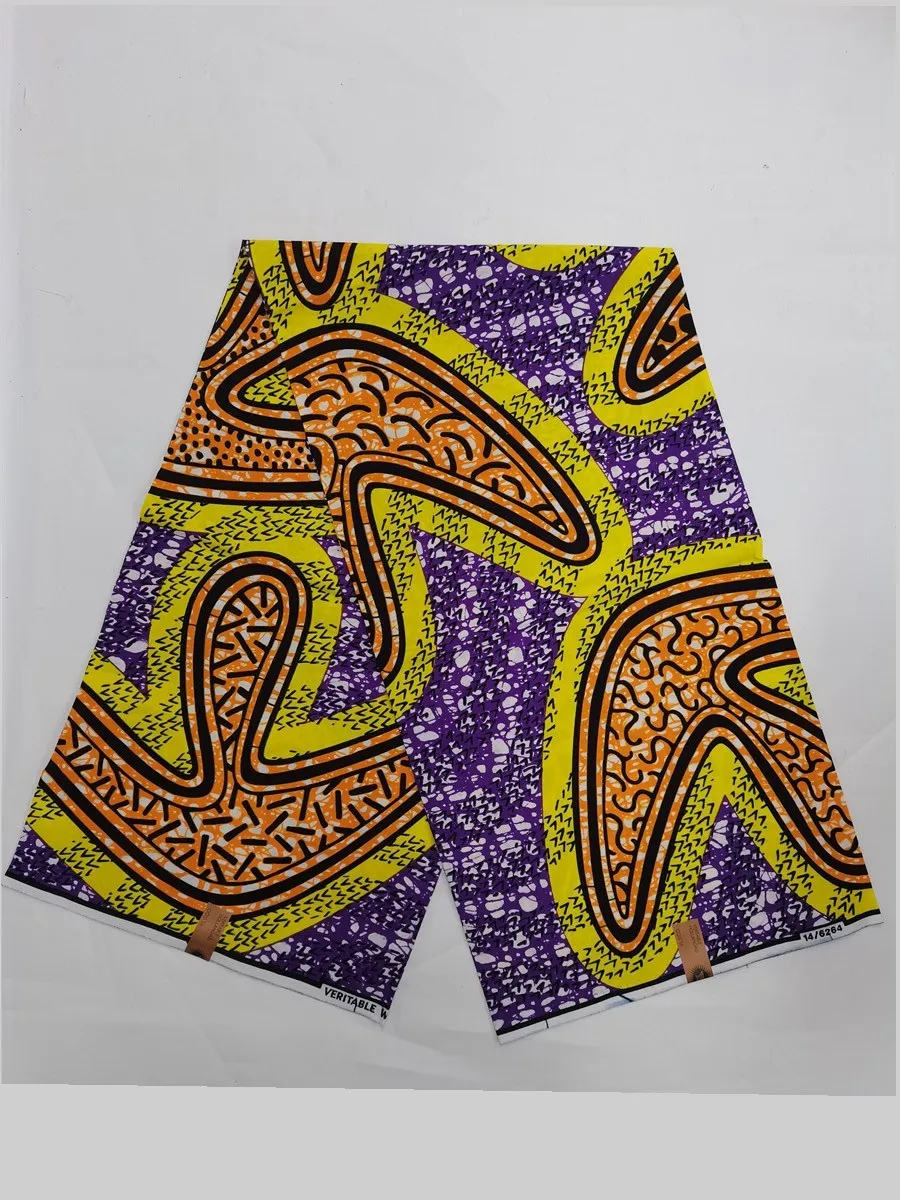 

2022 African Print Fabric Cotton 100% High Quality Ankara Fabric African Real Wax Print Atchwork Fabric For Sewing 6yard/piece