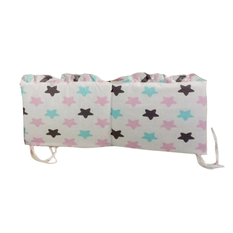 Star 4pcs 2/3/4/6 шт. хлопок, комбинезон для новорожденного защита для кроватки подушки мультфильм детская кровать забор столкновения бампер кроватки детские кроватки бамперы для Постельное белье - Цвет: Star 4pcs