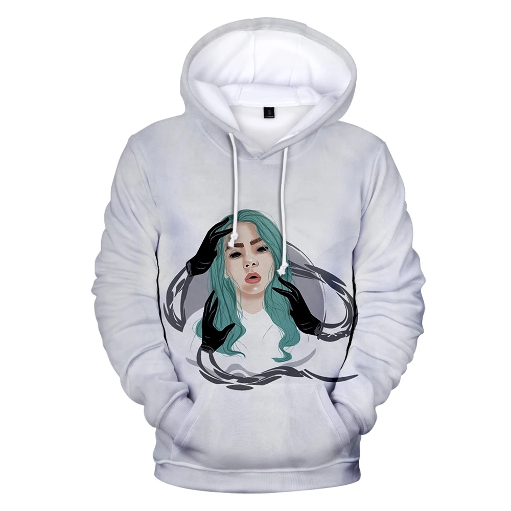 Оригинальные толстовки для мужчин и женщин Billie Eilish, толстовка с капюшоном, лидер продаж, осенне-зимняя модная одежда для мальчиков и девочек