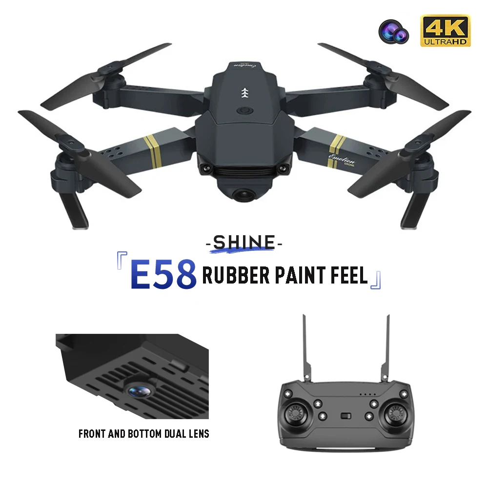 

E58 Folding Drone 4K HD Aerial Photography WIFI Image Transmission L800 Remote Control Aircraft Fixed Height Quadcopter Toy