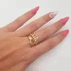 Кольцо с именем сердца на заказ, кольцо с именем, регулируемый размер, нержавеющая сталь, уникальные ювелирные изделия обручальные кольца в подарок для женщин и девочек