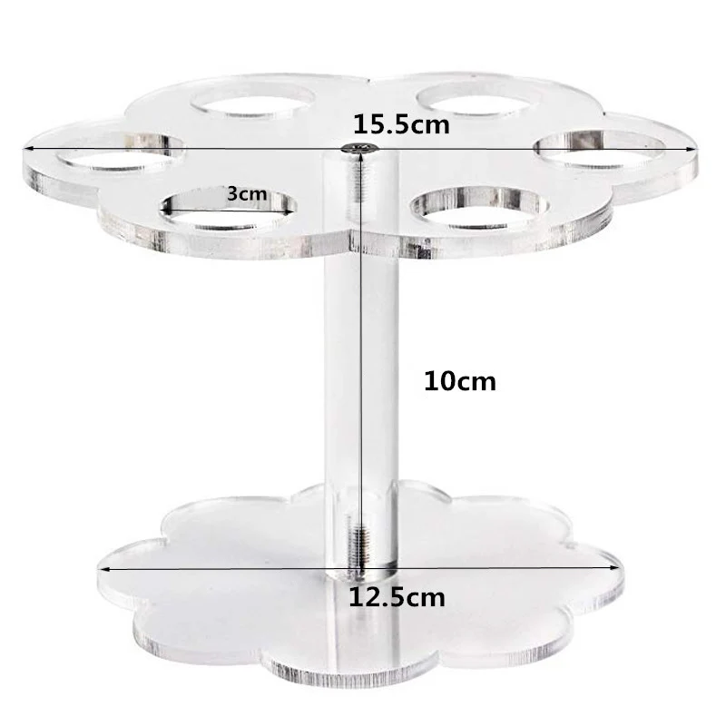 

Hot Acrylic Ice Cream Stand Cake Cone Stand Holder 6/16 Cones Wedding Party Christmas Buffet Display PW