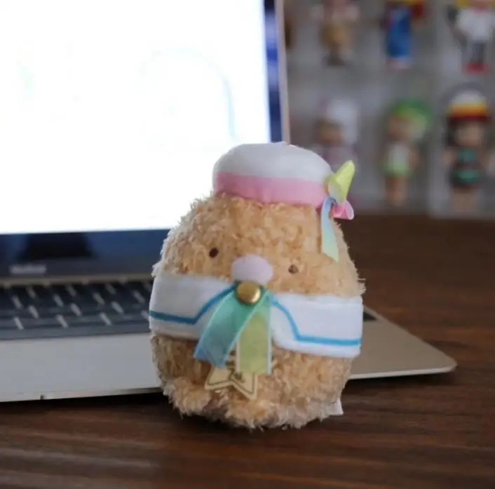 1 шт. новые творческие Kawaii с украшением в виде банта шляпа Сумико гураши Сан-х подвесные плюшевые игрушки Рождественский подарок на день рождения