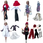 Пальто для куклы NK Mix, модный наряд, повседневная одежда, брюки, Верхняя Одежда для куклы Барби, аксессуары сделай сам, игрушка JJ