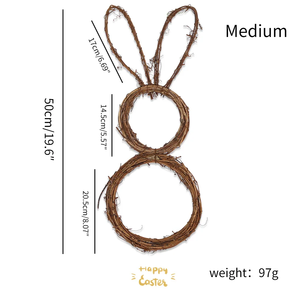 

Пасхальный венок из ротанга