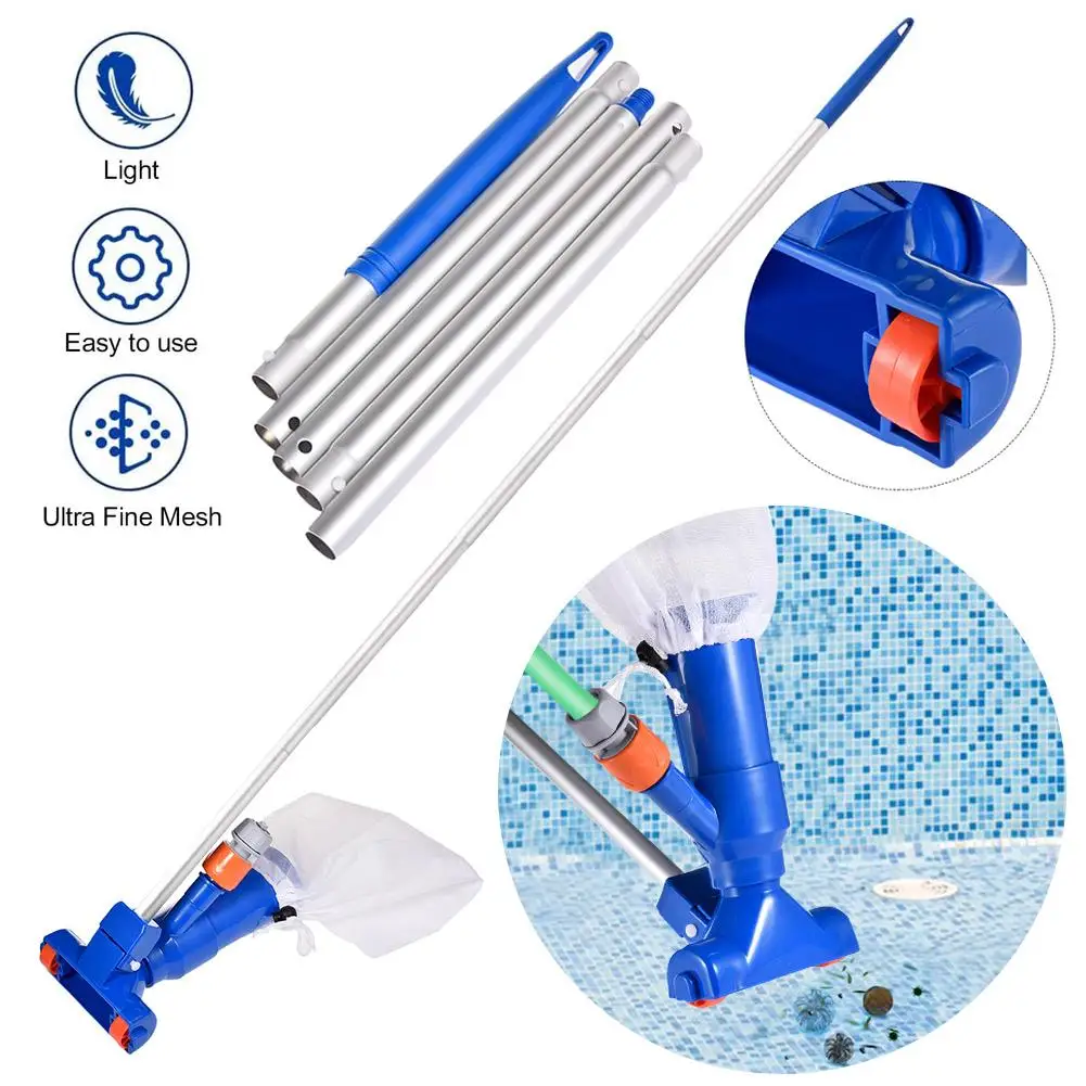 

Mini Pool Vacuum Jet Cleaner Tool Brush Bag And Pole Cleaner For Ponds Fountains Pool Garden Outdoor Swimming Pool Accessories