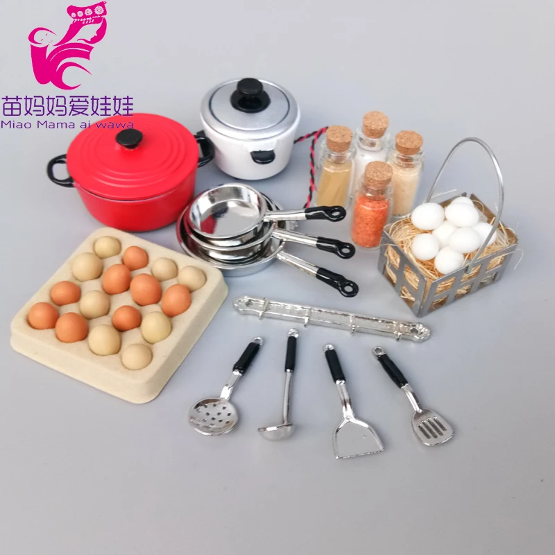 Аксессуары для кукольного дома BJD мини кухонные сковороды рисоварка шпатель