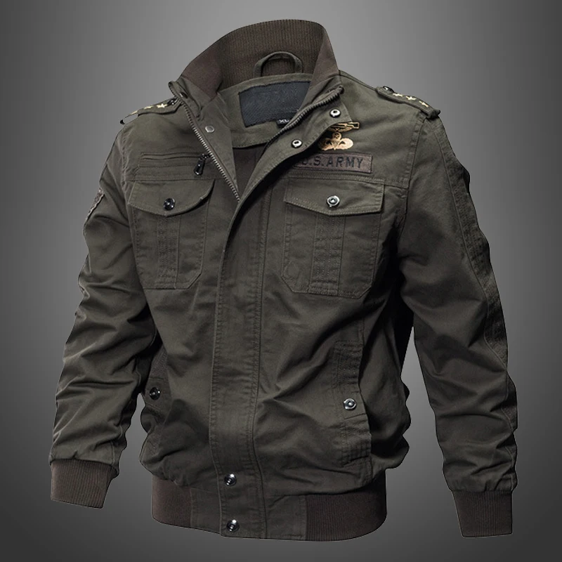 

Warm Windproof Military Equipment Tooling Wear Coat Male Jackets / Military Loose Cotton Plus Size Multi-pocket Jackets men 5XL