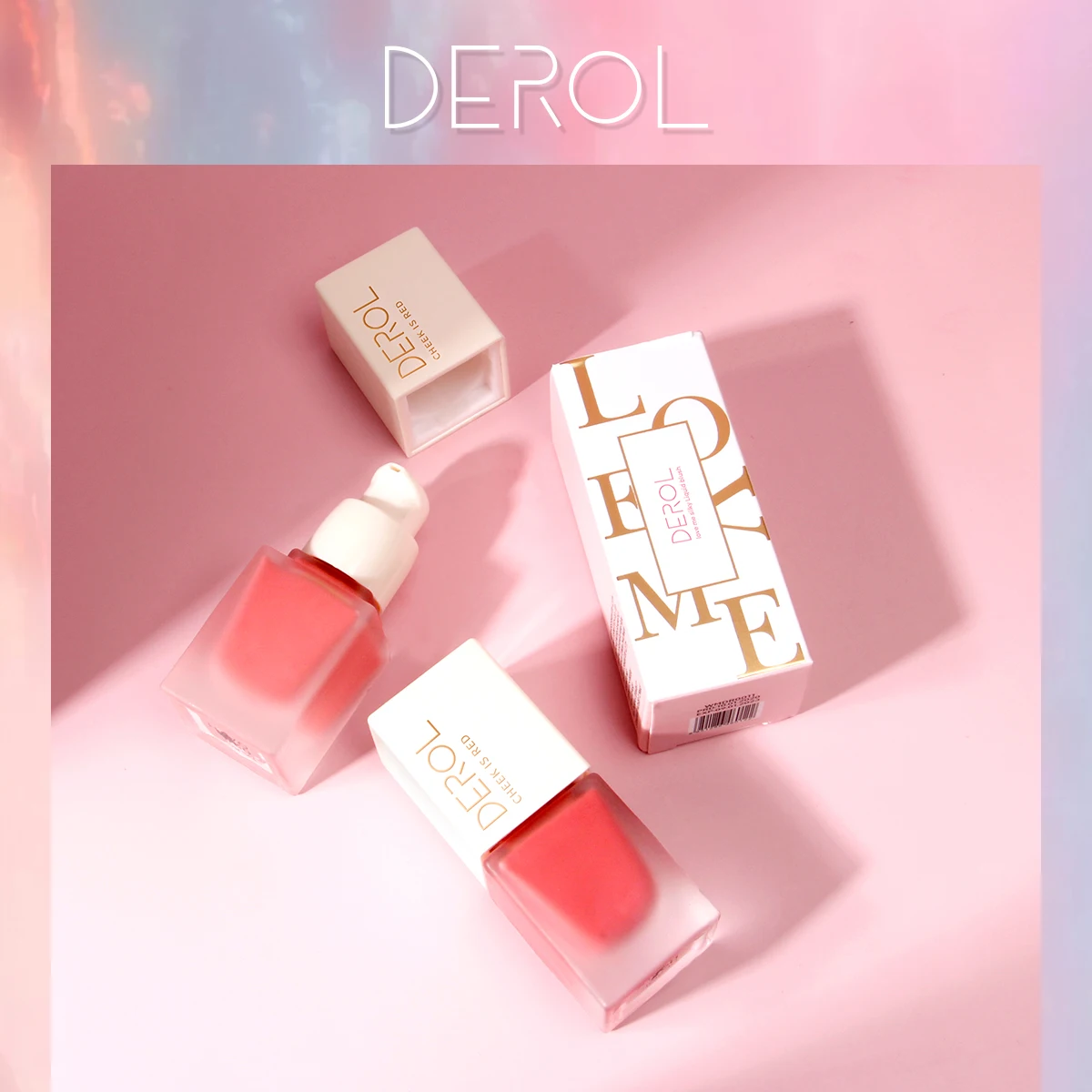 

DEROL 6 Color Liquid Blusher Exquisite Silky Easy To Wear Natural Face Blusher Cream Long-Term Contour Ruddy Makeup