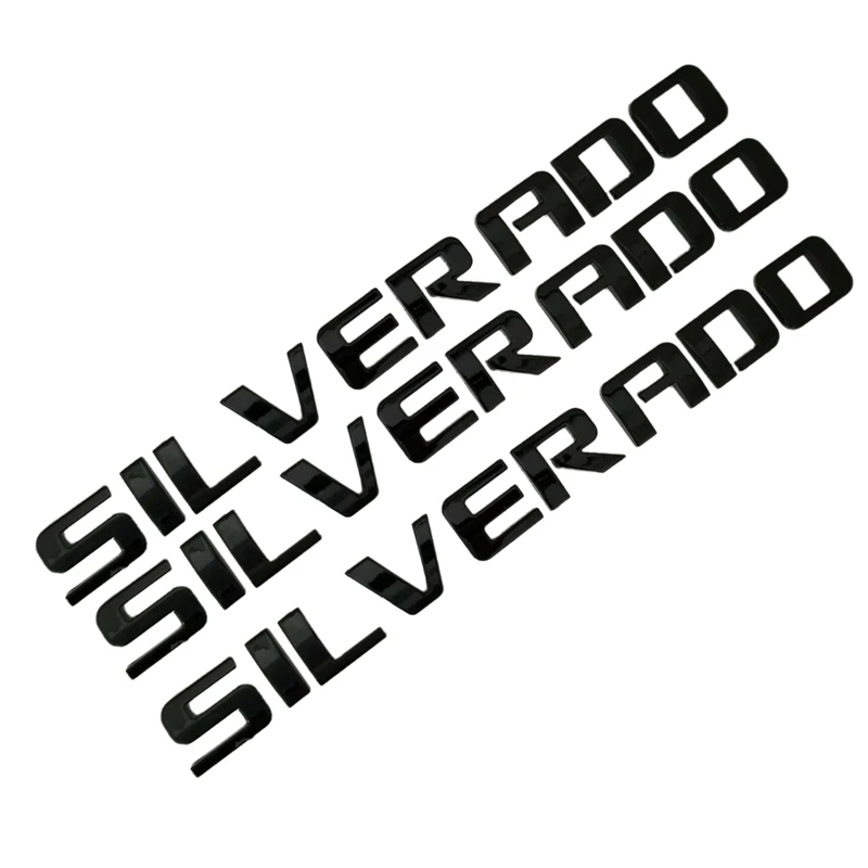 3 шт. черный значок задней двери SILVERADO для Chevy табличка Liftgate буквы эмблема|Эмблемы|