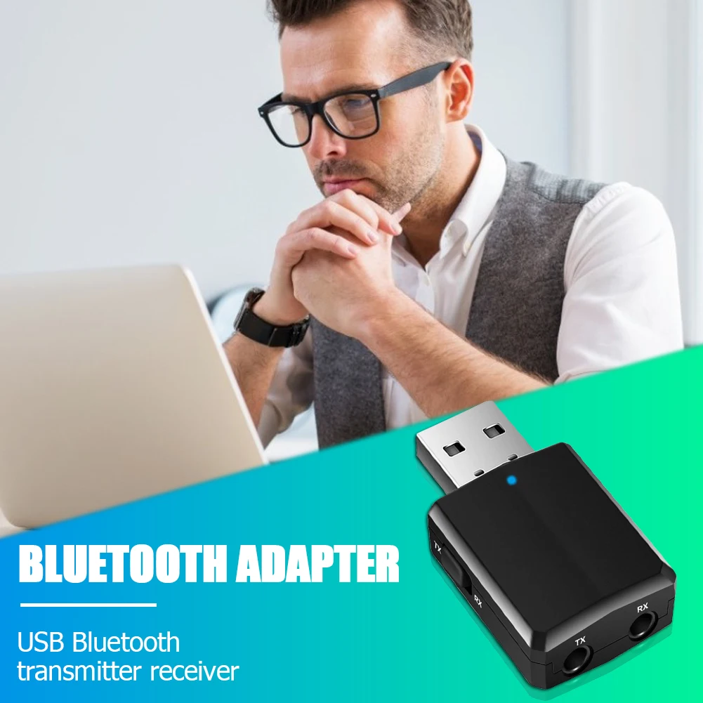 USB A2DP/AVRCP 5 0 Bluetooth совместимый аудиопередатчик приемник с разъемом AUX TX RX для ПК ТВ