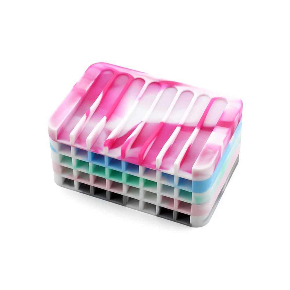 

Hot New Creative Comb Silicone Soap Holder Anti-skid Drain Soap Box Home Travel Soap Dishes Bathroom Set Free Shipp