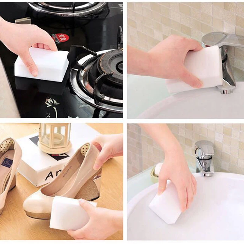 50 шт./лот белый волшебная губка Ластик Cleaner мульти функциональный уборщик