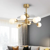 nordic minimalist living room ceiling fan light restaurant ceiling fan light smart stealth bedroom ceiling fan with light85 265v