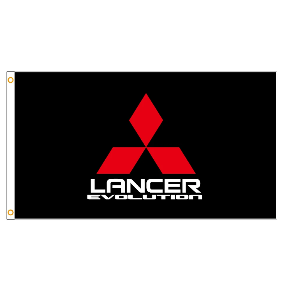 

Автофлаг Mitsubishi Lancer Evolution, 90x150 см, 120x180 см