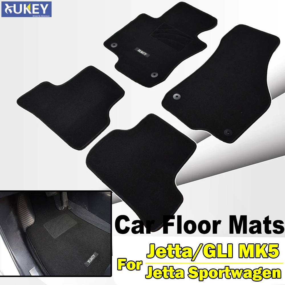 Автомобильный коврик для пола передняя часть с овальным тюнингом задняя VW Jetta GLI