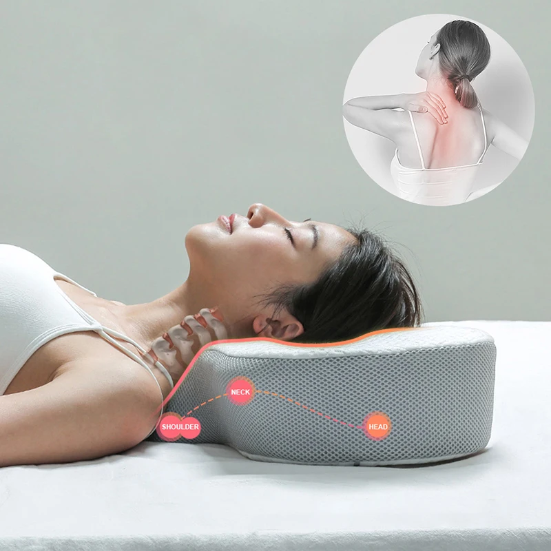 memory foam bedding pillow neck protection bow shaped sleeping pillows support head orthopedic relax health cervical neck free global shipping