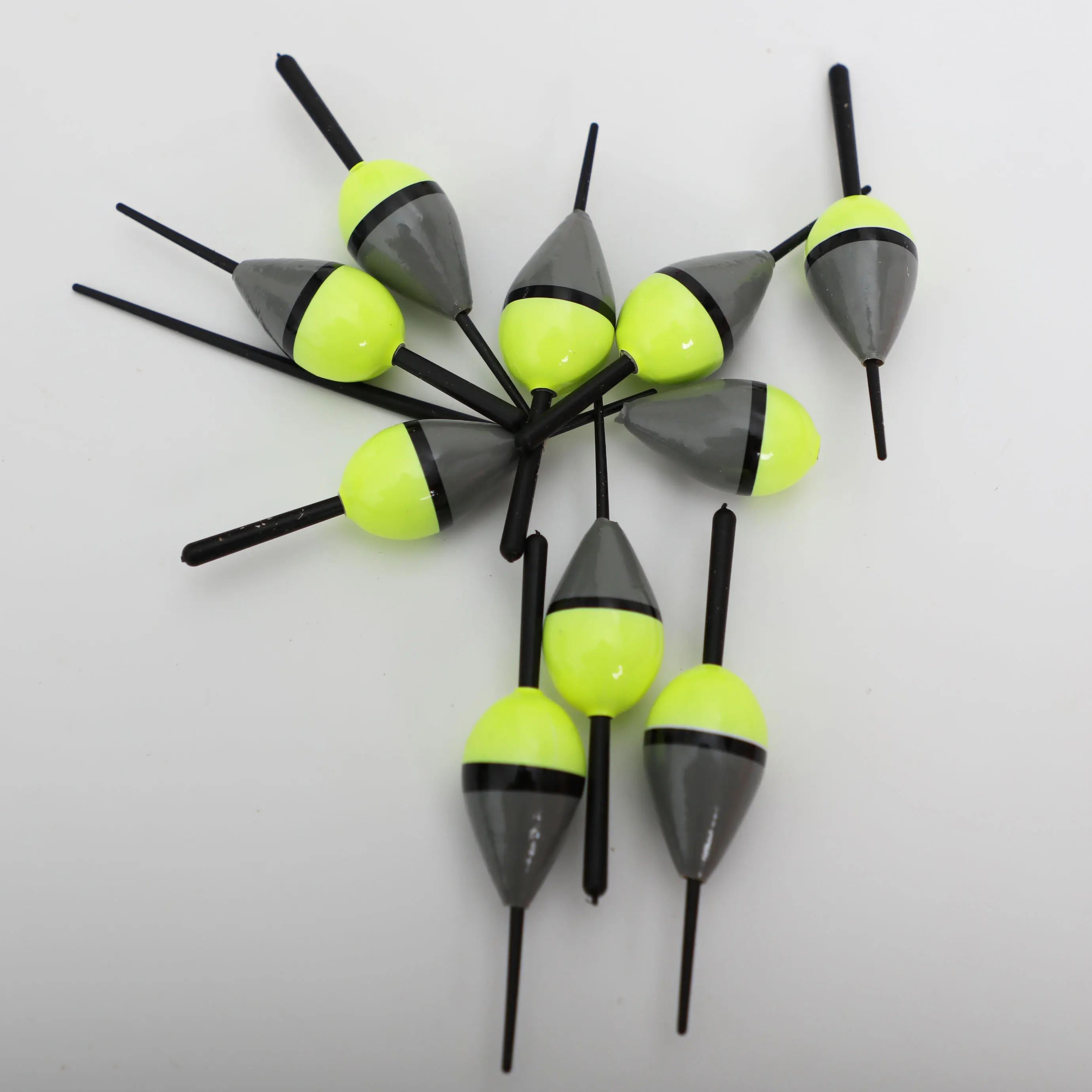 10pcs Fishing Floats Wood Bobbers Cork Lighted Paulownia Buoy  7.5cm Buoyancy 2g Fishing Tackle Accessories Pesca