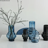 nordic modern creative transparent glass vase hydroponic dried flower flower arrangement home decorating desktop decoration