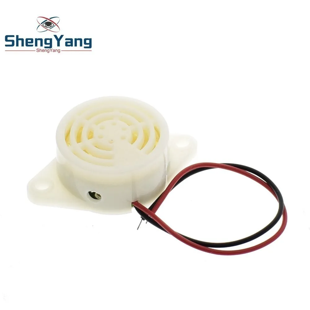 ShengYang 2 шт./лот 95 дБ Сигнализация высокой децибел 3-24 в 12 В Электронный звуковой сигнал прерывистый непрерывный звуковой сигнал для Arduino SFM-27