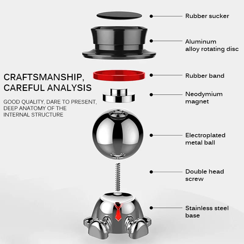 Универсальная Магнитная автомобильная подставка в форме куклы держатель для