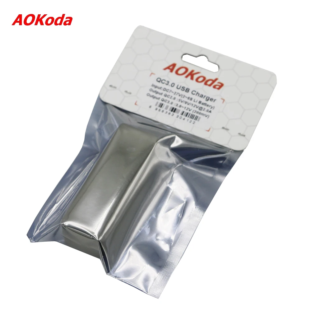 AOKoda-cargador r&aacute;pido QC3.0 de bater&iacute;a Lipo a USB, Adaptador convertidor de corriente para Smartphone, tableta, PC, tel&eacute;fono, pieza DIY-5