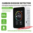 Цифровой измеритель CO2 5 в 1, тестер с цифровым датчиком температуры и влажности, Многофункциональный Датчик качества воздуха, детектор угарного газа и углекислого газа
