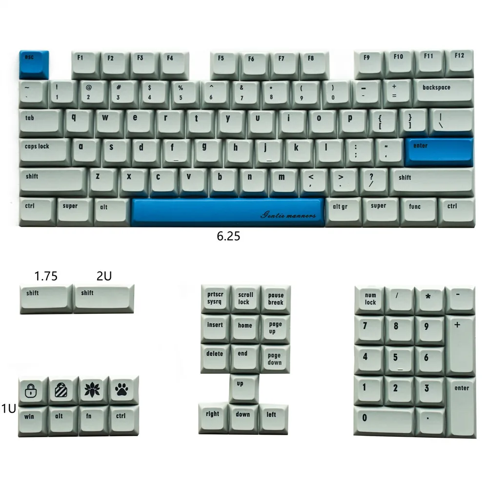 Механическая раскладная клавиатура колпачки для ключей PBT XDA профильная красящая